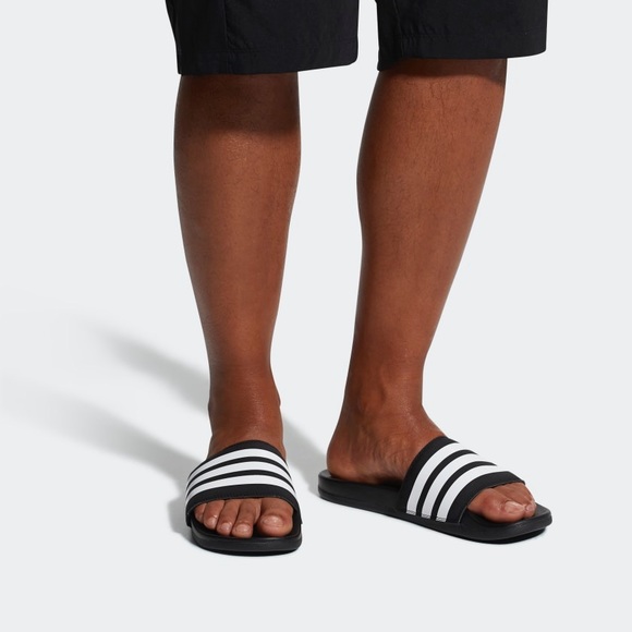 Adidas Adilette Cloudfoam Mens Sandal Slides 9-12 - Picture 2 of 6